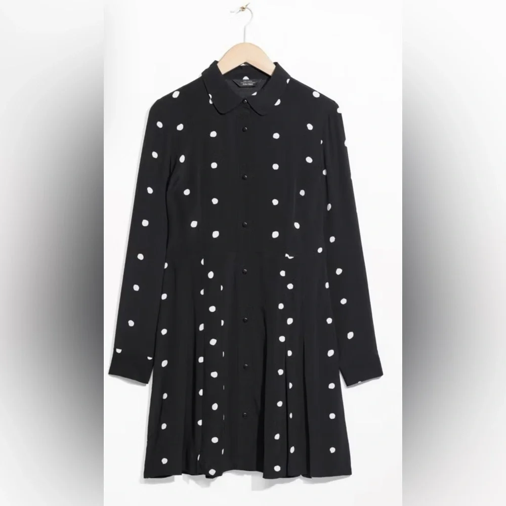 And Other Stories Pleated Shirt-Dress: Eligible 3/$25 - Picture 2 of 8